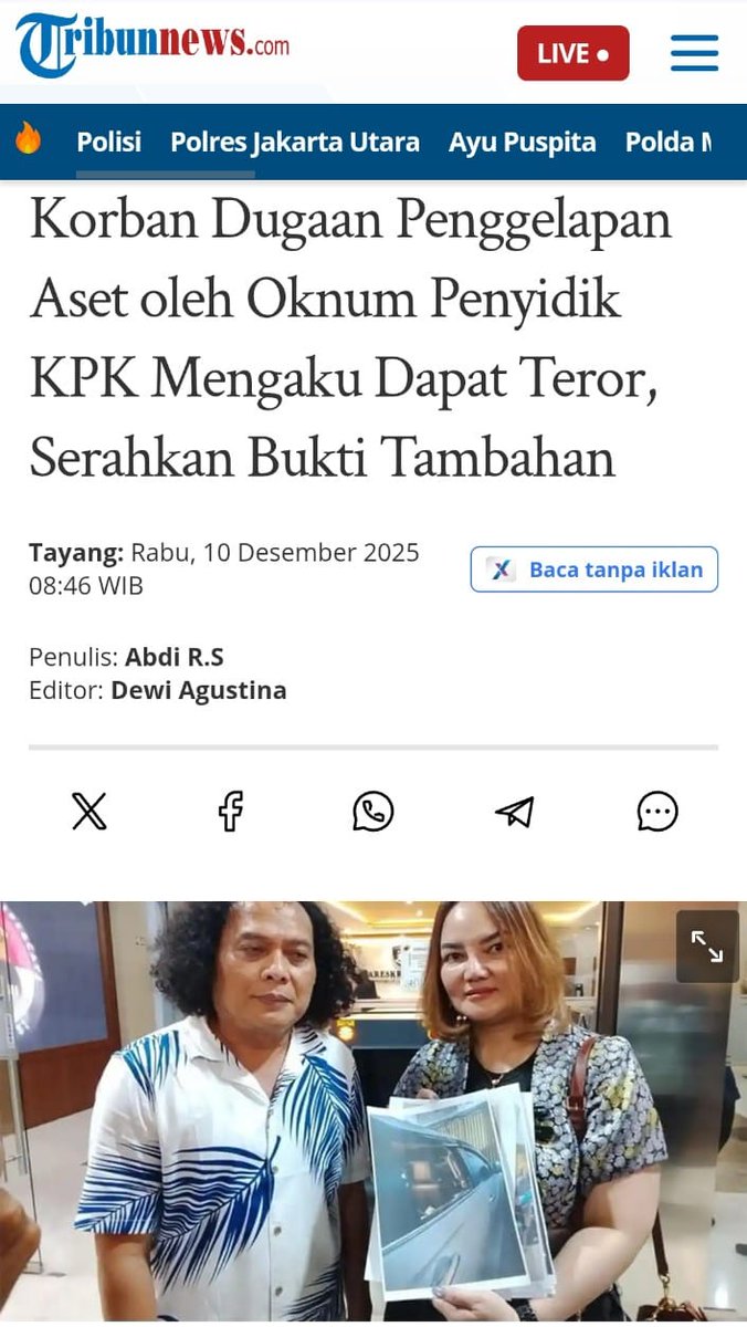 Wah bahaya kalo terus dibiarkan bakal merajalela, langsung Pecat Oknum KPK yang meresahkan 
#DukungHakLinda