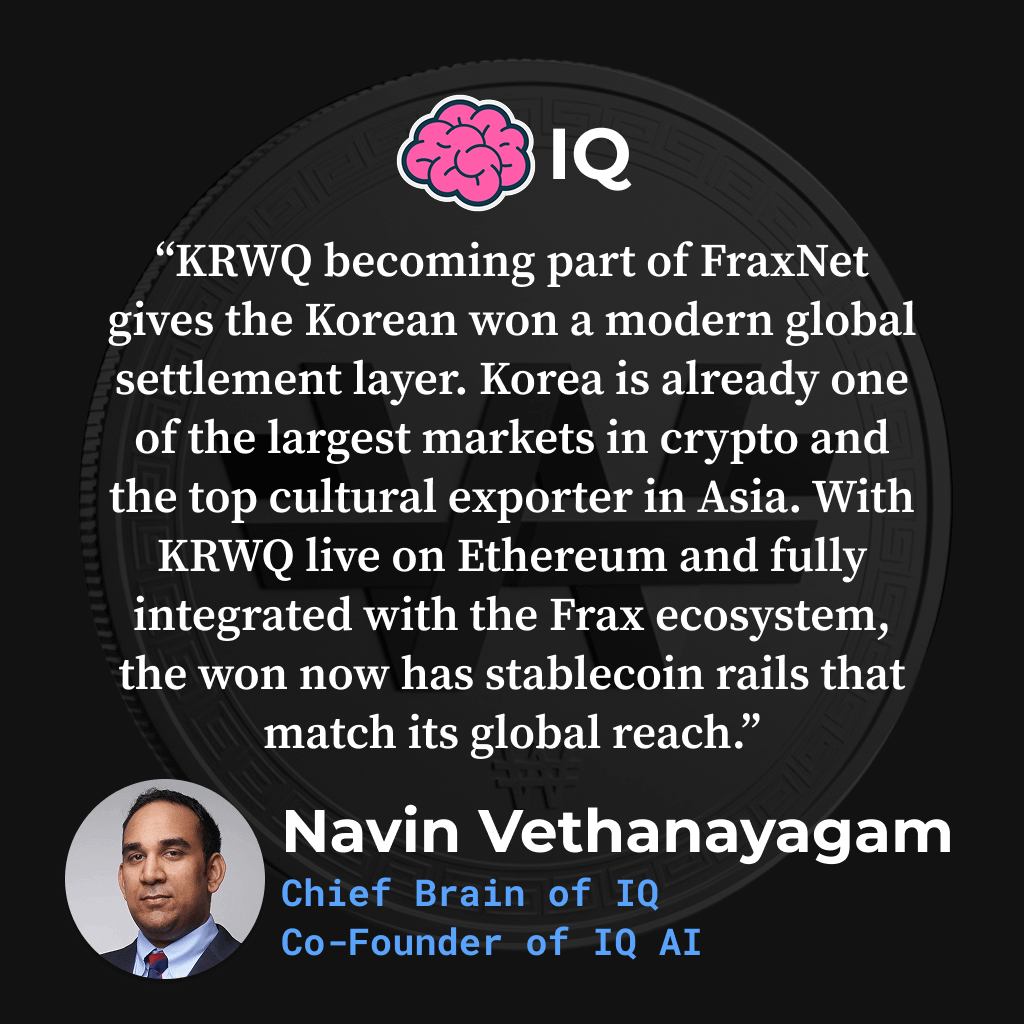 fraxfinance's tweet image. 6/ Hear from @NavV96 from @IQAICOM