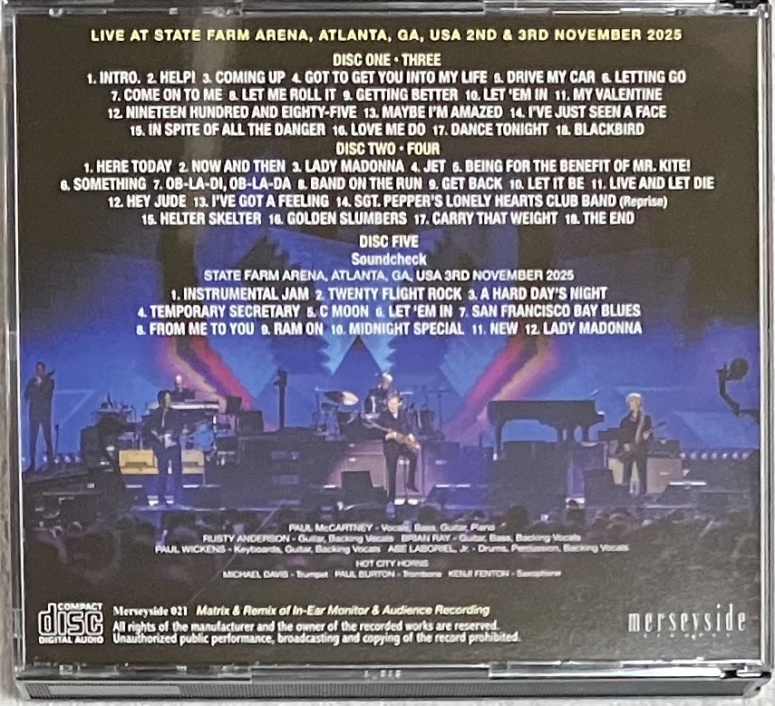 新品 ポールマッカートニー GOTBACK Tour 2025 VIPパッケージ PAUL