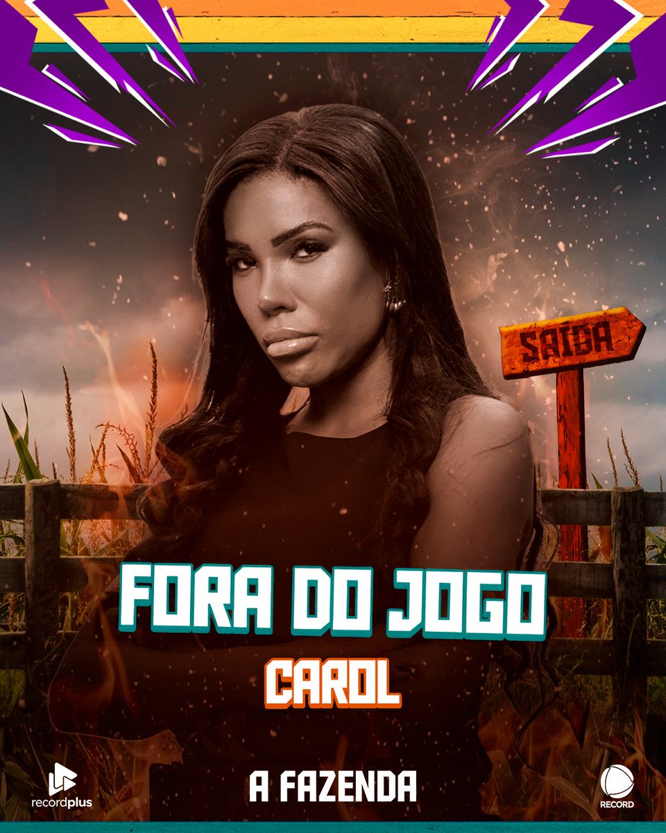 afazendarecord's tweet image. A participante Carol Lekker infringiu uma das regras do jogo durante o programa desta quarta (10). Ela colocou em risco a integridade física de outro participante. Por isso, ela foi expulsa do programa e está fora do jogo.

Acesse RecordPlus.com para assistir à…