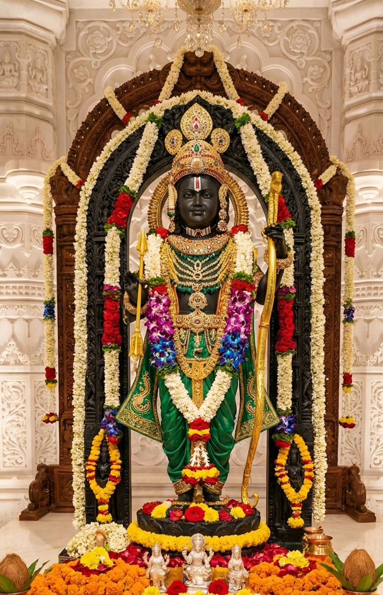 🌞 सुप्रभात 🙏✨
जय श्री राम 🚩

“राम बिनु होइ न काज,
जगत में राखे सबका लाज।”
— रामचरितमानस

🌼 प्रभु श्रीराम की कृपा से
आपका आज का दिन प्रकाश, शांति और सफलता से भरा रहे।
राम नाम की महिमा से
हर चिंता दूर हो,
हर मार्ग सरल हो,
और हर कदम पर आशीर्वाद बरसे। ✨🙏

🪔 “श्रीराम जय राम जय