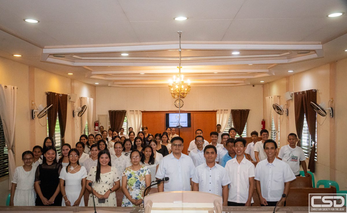 CFO_CSD's tweet image. RIZAL – Through the Christian Society for the Deaf (CSD) seminar, brethren were equipped with knowledge and skills in Sign Language, strengthening their faith and showing that no disability can hinder one’s service to the Lord God.

#ChristianFamilyOrganizations
