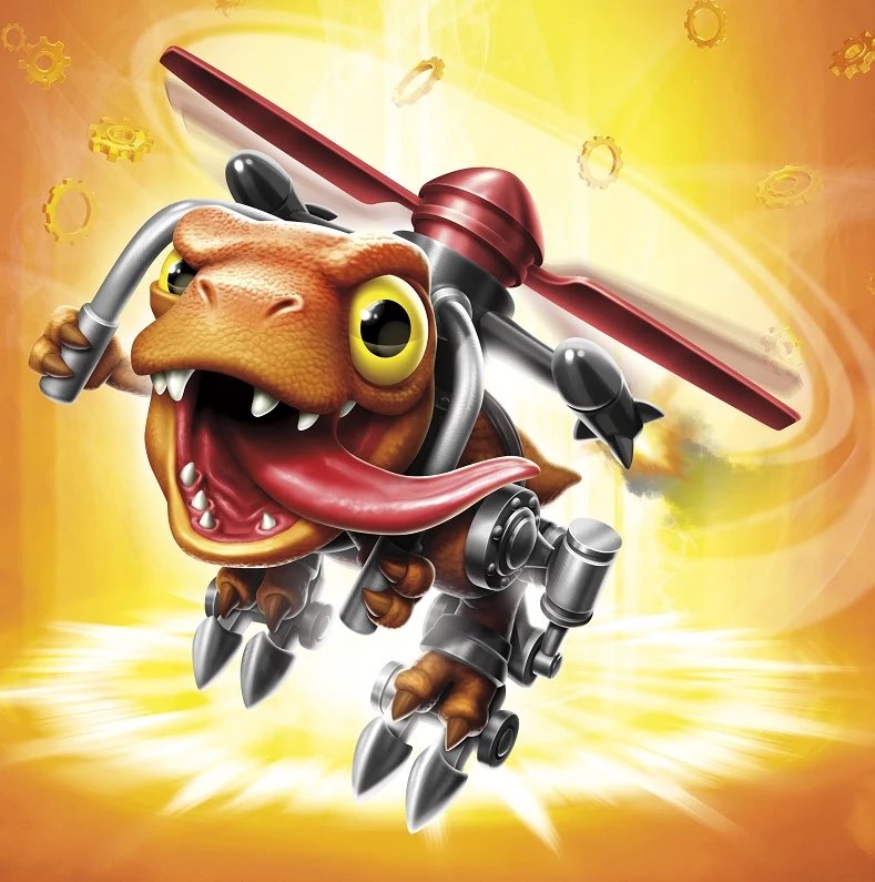 Skylanders Fun Fact!!!
Chopper is currently on death row after massacring 237 troll villages for “looking at him funny” according to his own testimony. This is the 7th time he’s done this