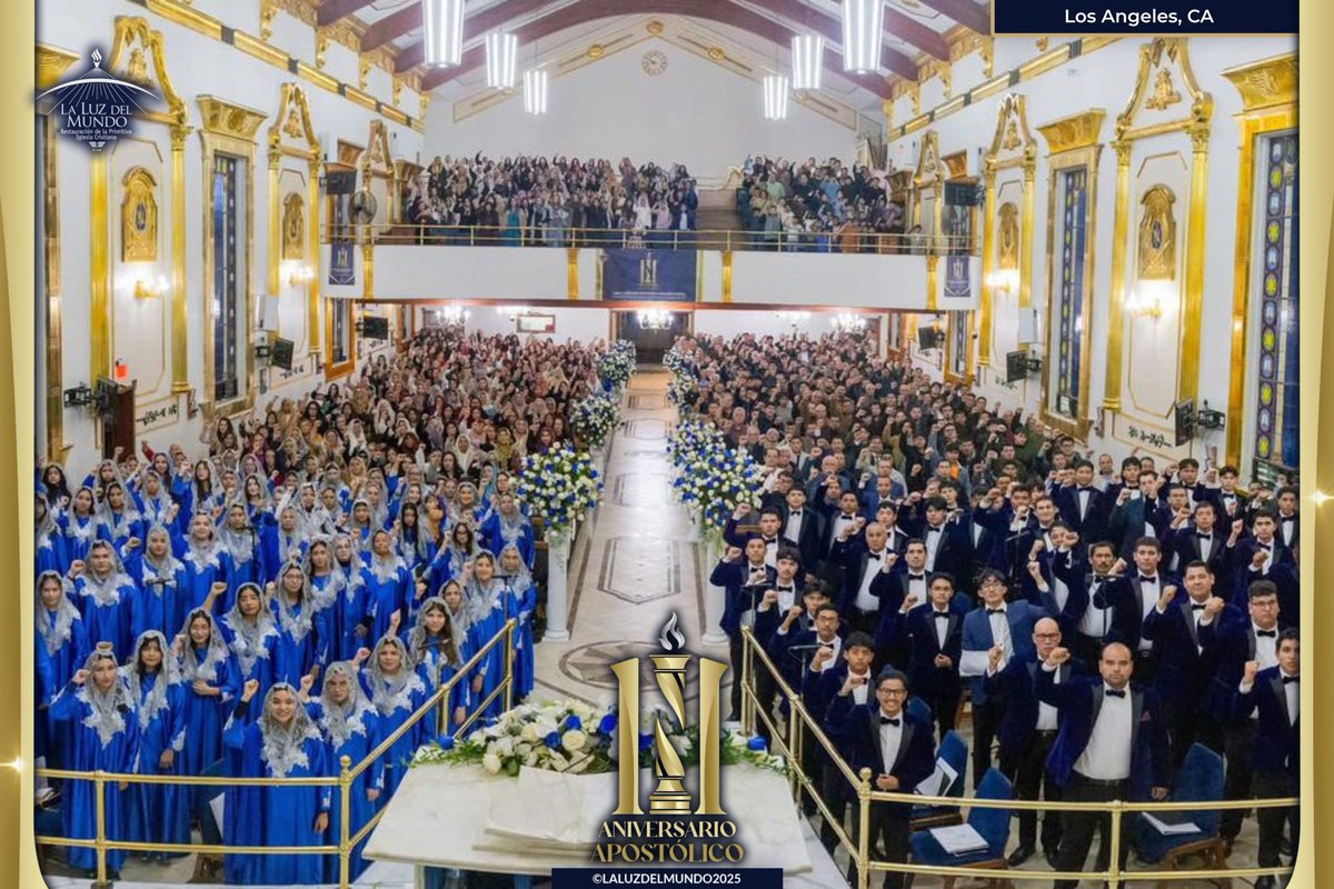 iglesialldm's tweet photo. Undécimo Aniversario del Llamamiento al Ministerio Apostólico

Alrededor del mundo las congregaciones de fe de La Luz del Mundo, se unen al regocijo espiritual al celebrar el undécimo aniversario del Llamamiento del Apóstol de Jesucristo Naasón Joaquín García.

¡Once años de bendición y fidelidad divina!

#LLDM | #11AñosDeSuLlamamiento | #AniversarioApostólico