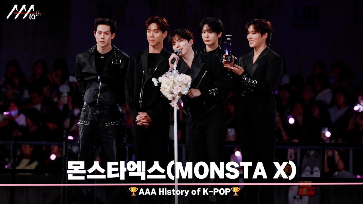STARNEWS_AAA's tweet photo. 🏆AAA History of K-POP 몬스타엑스 (AAA History of K-POP | MONSTA X)🏆 

📎https://t.co/YRW9VBXzg0

#AAA2025 #2025AsiaArtistAwards
#AAA2025_KAOHSIUNG #AAA_10th https://t.co/S28ep3A7Cy