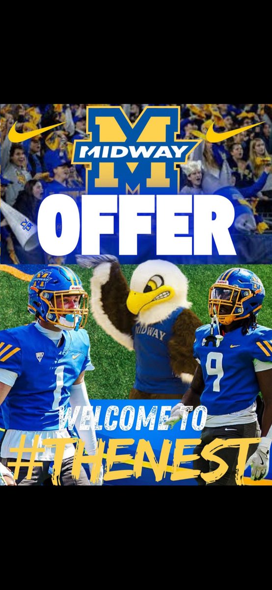 #AGTG After a conversation with <a href="/OfficialBCos/">Coach B, Coach Cos, Coach Cosby</a> I am blessed to receive my 2nd offer to play at the next level!🙏🏽<a href="/FootballPbhs/">PBHSFootball</a> <a href="/CoachNick56/">Nick Mayle</a> <a href="/elijah_matlick/">Elijah Matlick</a>