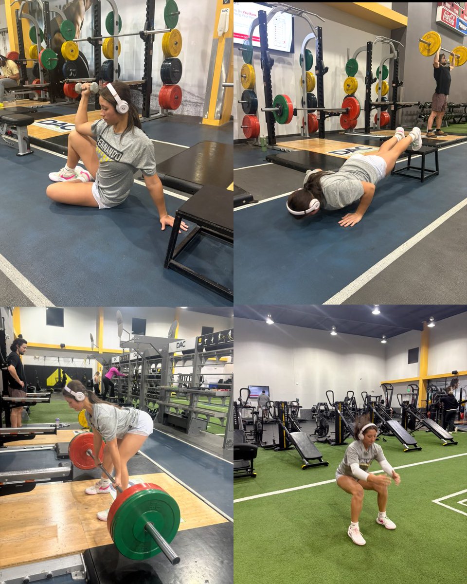 JaylaSites06's tweet image. Training with @AlexwebbWebb this morning ✔️
Weights at school @NandoSoftball ✔️
Lessons with Coach @DeverBoaz ✔️
A few extra reps just because ✔️

Big goals + big commitment = RESULTS 
#TrustTheProcess #2aDays #SoftballGrind #ImpactGold #LockedIn #BigGoalsBigResults