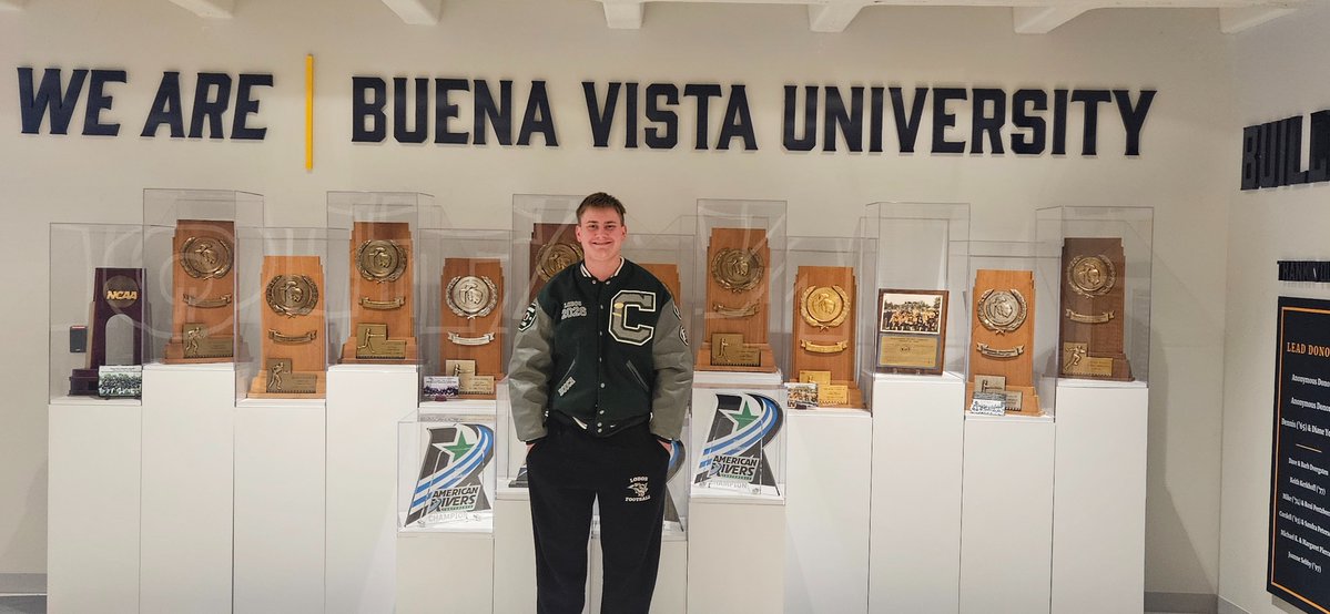 CamdenBuccelli's tweet photo. 12/8/25 Day 1 visit 1 on our trip thru Iowa and Missouri. Cold day in Storm Lake @BVU_Football . Great looking facilities and being next to the lake would be awesome! Thank you @CoachEHubbard. #BeaversBuild #ConiferLobos

@ConiferFootball 
@MatthewSteinfe2 @DWolanske 
 @WBuccelli56052 

@FBRecruitAide @BallCoachHP
@ExpoRecruits @cellop31
@DfwSho @Football_1Q
@TheCoachT365  @TopPreps 
@YAthletesF @recruitingArena 
@bigstarr5star  @N_W_Sports 
@ELITE_HSFB