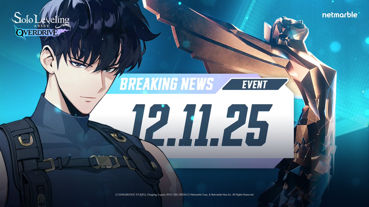 We are excited to share that Solo Leveling: ARISE OVERDRIVE will be a part of The Game Awards this Thursday! 🏆🎉

Available today!
Steam: ntiny.link/slao_steam
Xbox PC: ntiny.link/slao_xbox

#SoloLevelingARISEOVERDRIVE #SLAO