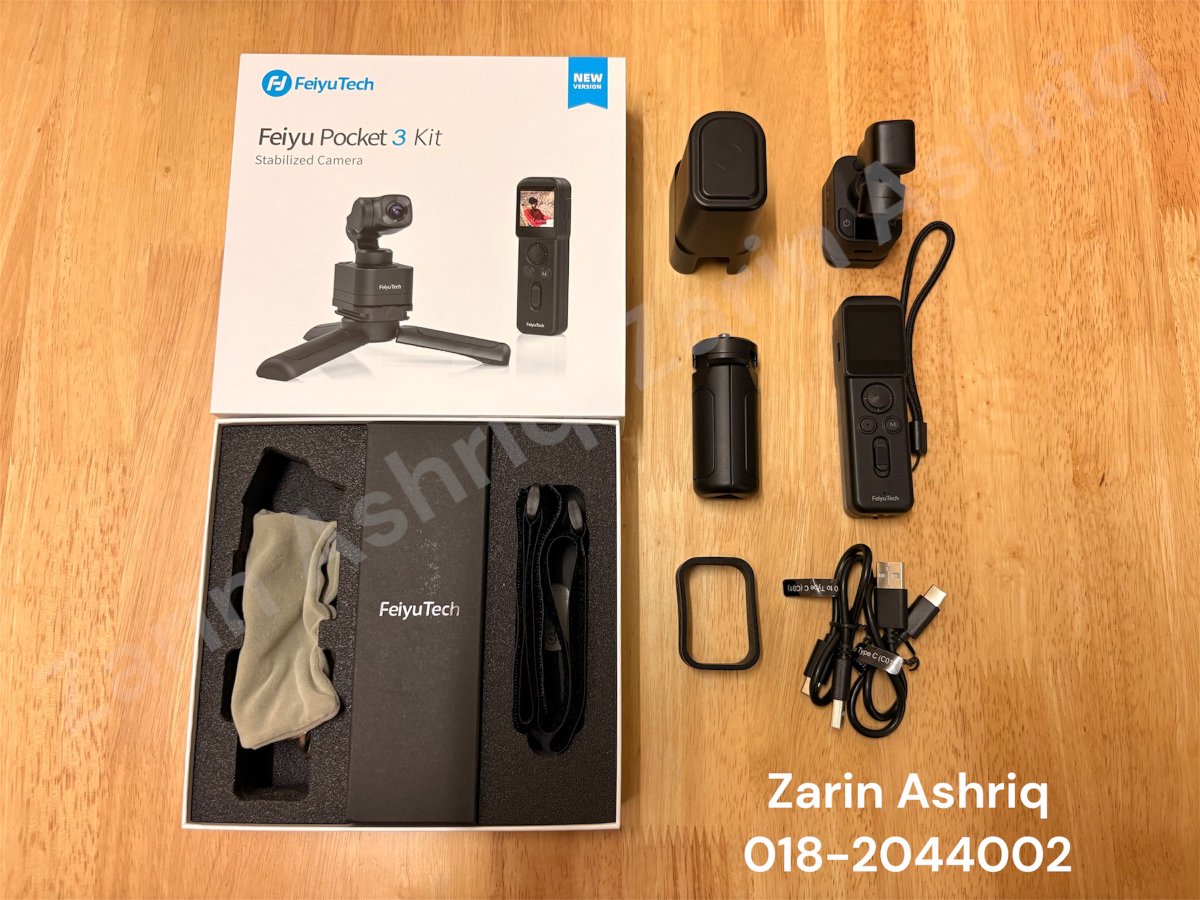 ZarinAshriq's tweet photo. Preloved
Item: Feiyu Pocket 3 (Gimbal Camera)
Fullset with box
Condition: 9/10
Selling Price: RM950 (nego)
Normal Price: ~RM1,349~
Reason to sell: Upgrade to new camera
COD: Larkin / Pelangi Indah / Bandar JB https://t.co/94dLJAQE2m