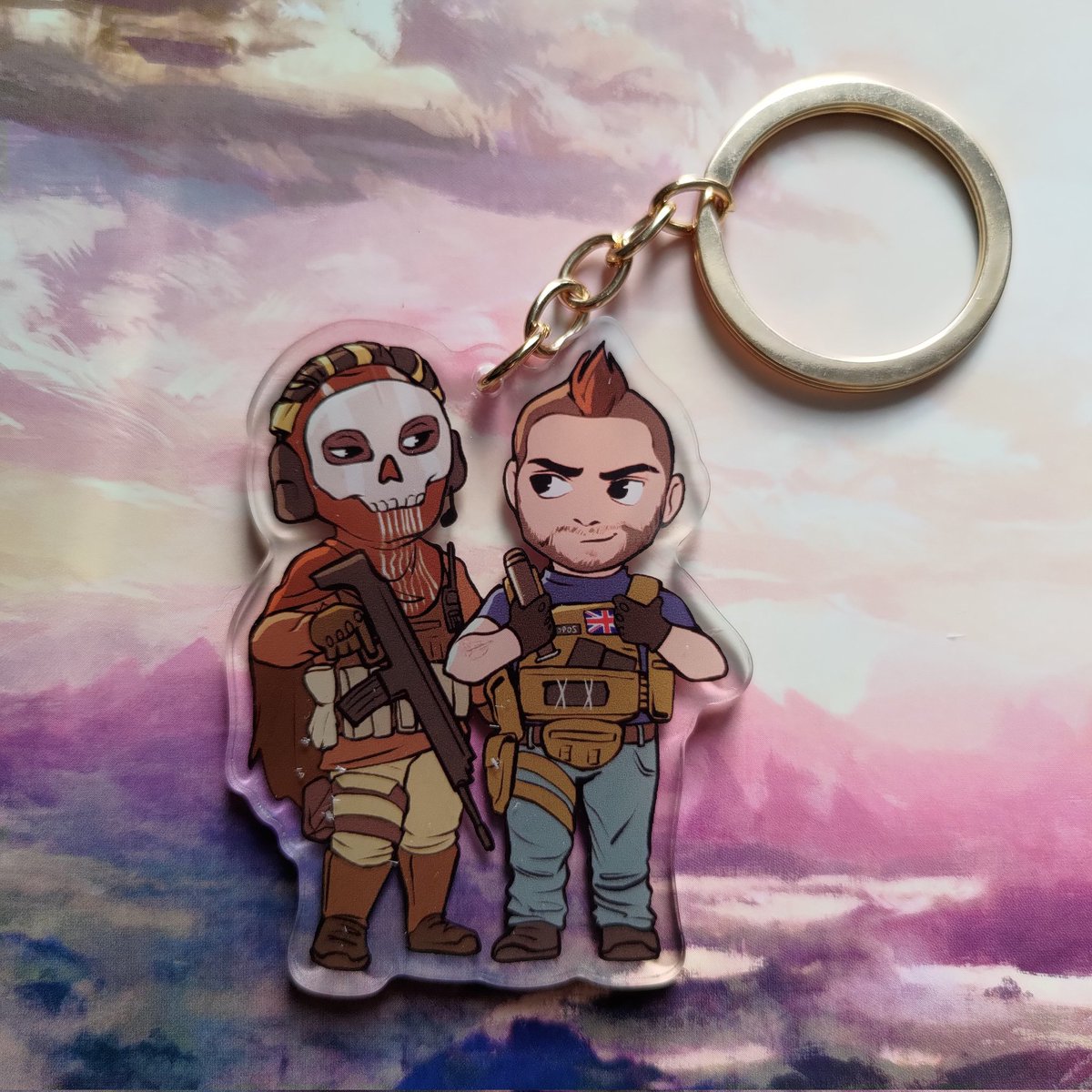 Journnen's tweet image. Got a biiiig long awaited restock of these classic keychains! :) You can find them in my online sh0p! 🔗 down below. 😊 Will ship any orders I get out this week ASAP to hopefully arrive in time for Christmas! 😄 

#GhostSoap #PriceGaz #MW2
