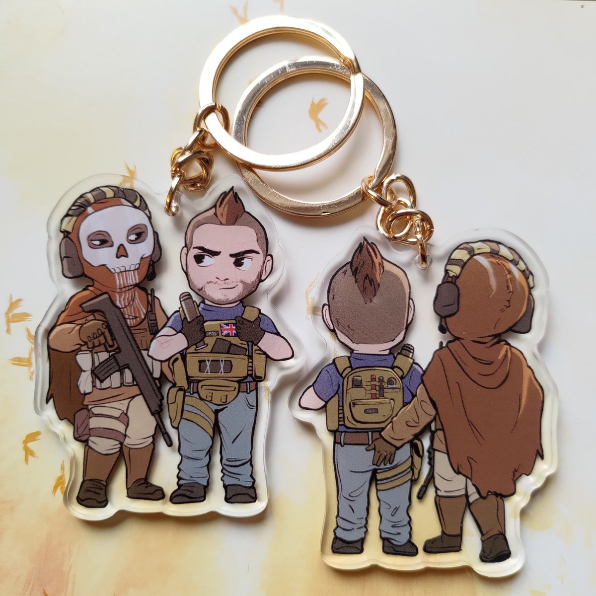 Journnen's tweet image. Got a biiiig long awaited restock of these classic keychains! :) You can find them in my online sh0p! 🔗 down below. 😊 Will ship any orders I get out this week ASAP to hopefully arrive in time for Christmas! 😄 

#GhostSoap #PriceGaz #MW2