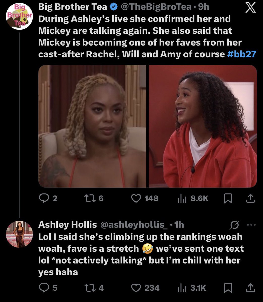 BBStan210's tweet photo. I called out big brother tea, they are so pathetic and cannot take the heat. 

Blocked me because you are scared of me. Pathetic #BB27 @TheBigBroTea https://t.co/kATTKvRmEy