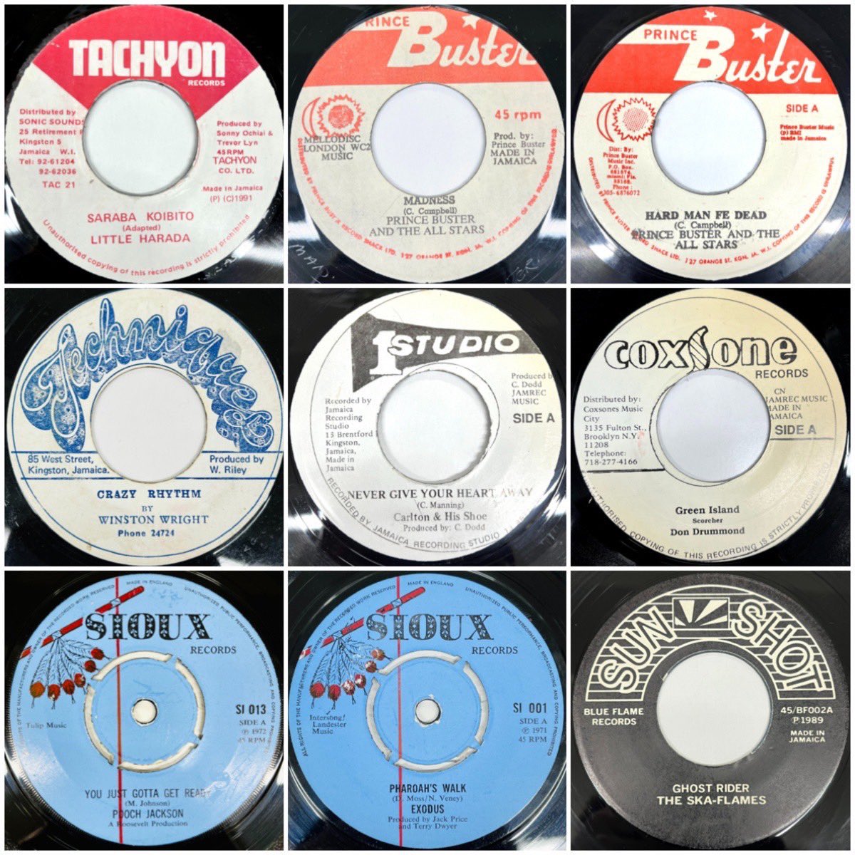 LPレコード SKA まとめ売り 7枚セット REGGAE/SKA】 レゲエやスカの7インチがまとめて入荷しましたー