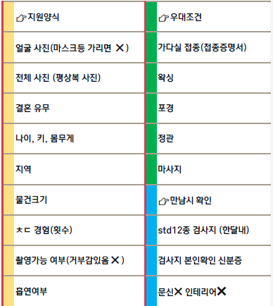 초대남 구해봅니다 ㅎㅎ
아래 양식에 맞게 디엠주세요
맞지않으면 답장 안드려요
12월중 생각중이고 인천입니다.
평일 낮에 가능하셔야 해요
부커도 편하게 디엠주세요♡

p.s 양식 내용은 예찌동이님 허락받고 사용합니다 
#부커만남 #초대남 #인천