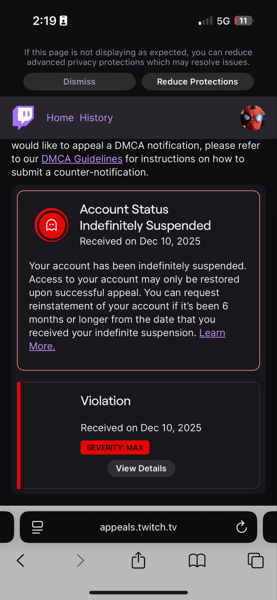 spider lag tweet media