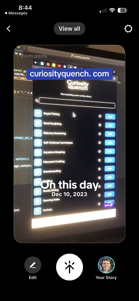两年前的今天，我花了三个月的时间，使用无代码工具开发了我的第一个应用程序。

虽然情况很糟糕，但这却促成了我的第一个手机应用程序的诞生，让我学会了编程，甚至还通过这个应用程序（@curiousquench）赚到了我的第一个 5 万美元。

