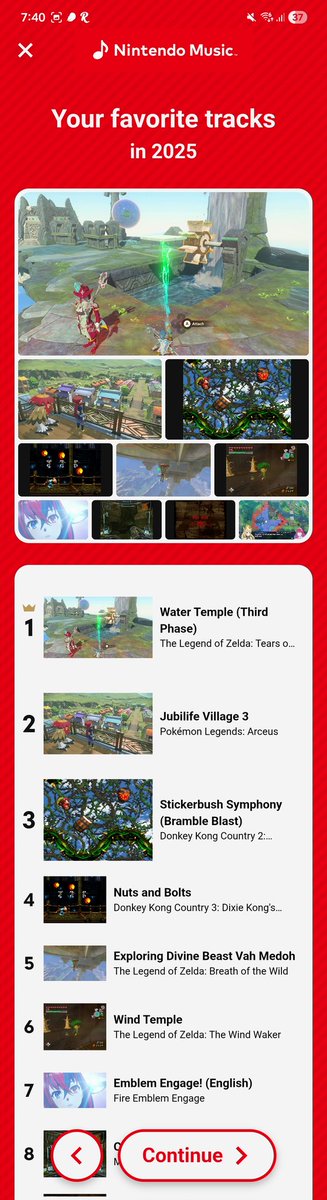 Waulio_'s tweet photo. Soy de esos 10 usuarios que se la pasó mas tiempo escuchando  #Nintendomusic que en las otras apps de música. La funcionalidad de poder extender a 30min una canción fue un game changer, sobe todo al estar haciendo ejercicio y evitar andar cambiando canciones cada 3 min. https://t.co/OtVZ6wnYS3