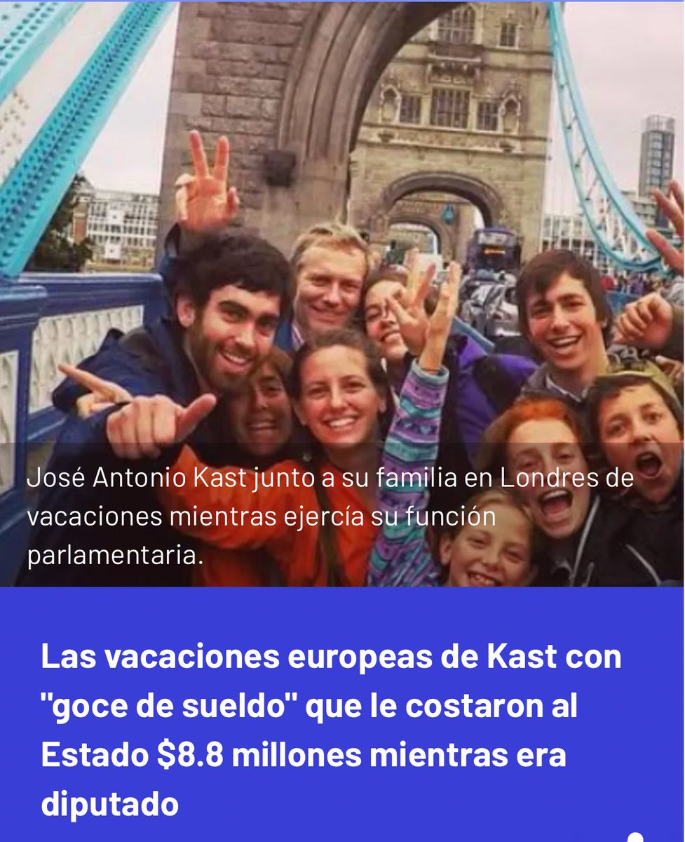 🔴 Las vacaciones europeas de Kast con "goce de sueldo" que le costaron al Estado $8.8 millones mientras era diputado.
