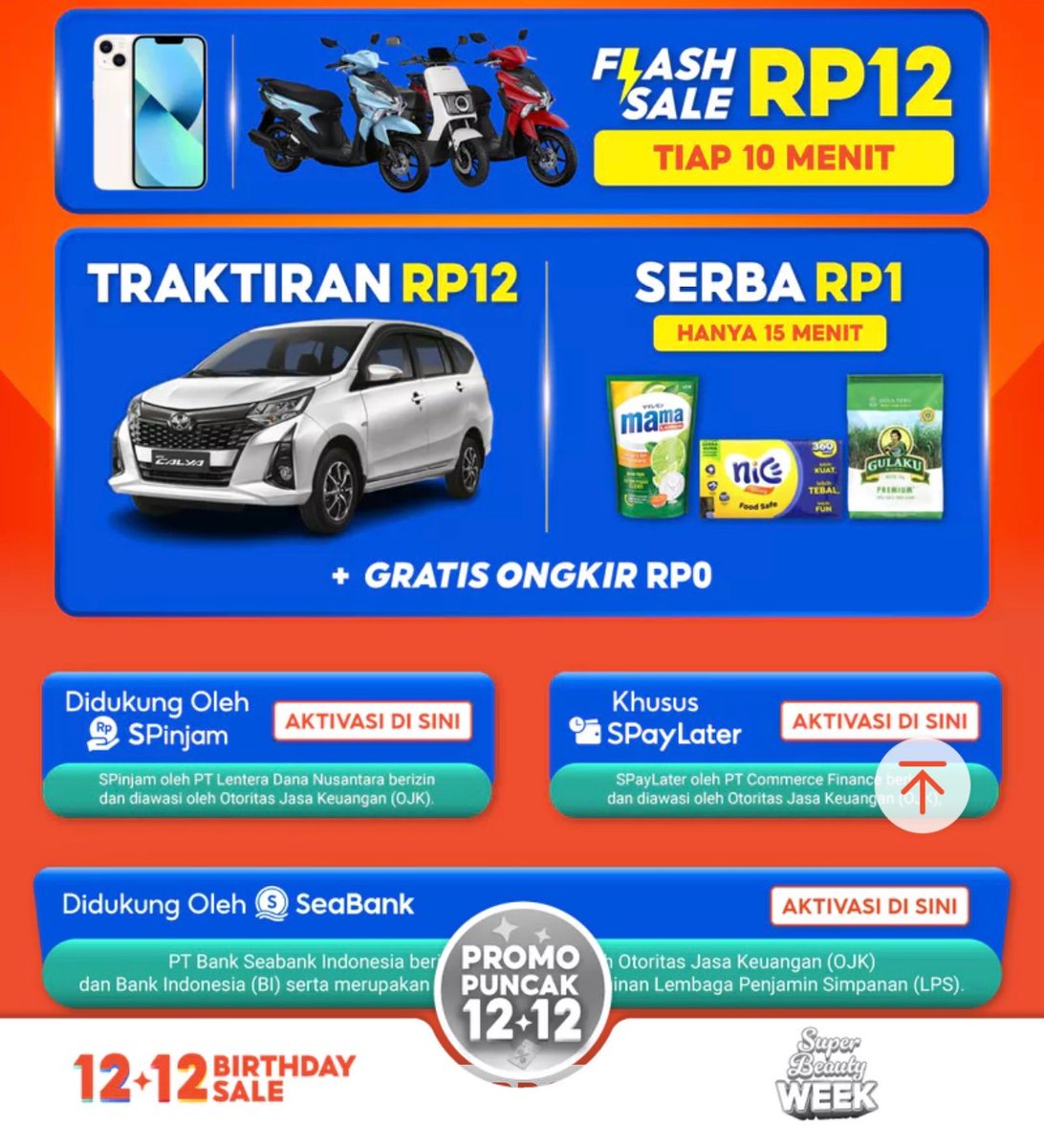 pericancer's tweet image. mantap kali nih traktiran #ShopeeMidnightMobilMotorRP12 bejibun banget coyy.. gaspoll sih ntr malam begadang 🤩