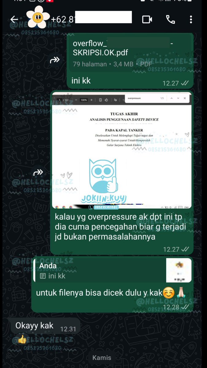 chels | Joki Tugas, SPSS, Joki Skripsi, dan Gestun tweet media