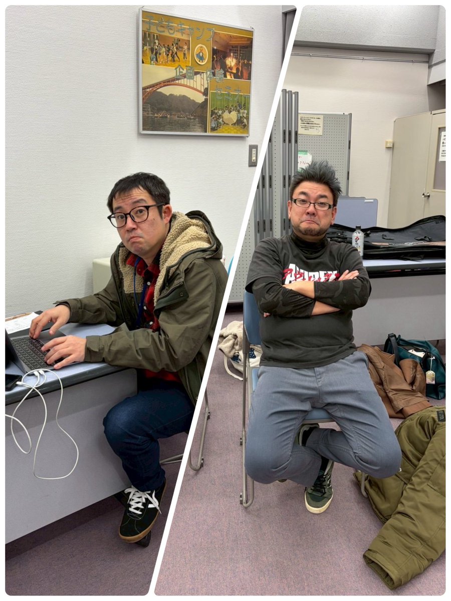 goudoutak's tweet photo. #2025TAK合同公演　稽古風景です！総力戦で舞台に望んでおります
一昨日の稽古には舞台監督の緑さん、脚本の坪井さんも観にきてくれました🙌

脚本と現実がリンクするところもあって状況が身に染みる今日この頃…どういうことか、気になったそこのあなた！
12/18-21はぜひ紅葉坂ホールへ🏴‍☠️✨(牧野) https://t.co/So5duMpIWf