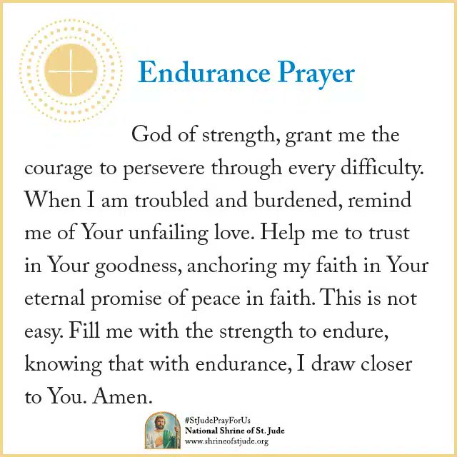 ShrineofStJude's tweet image. A new Faith Reflection from the National Shrine of St. Jude: Endurance and Patience: bit.ly/FREndurancePat…