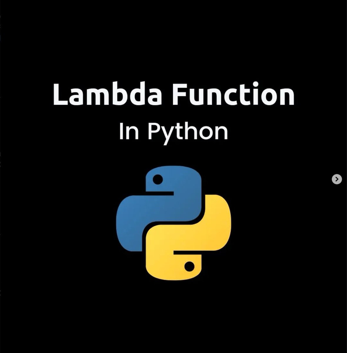 Python_Dv's tweet image. Python Lambda Function: Quick Guide.

Lambda function is very powerful feature in python and it comes very handy when you are working with filter, map and reduce.

In this post I shared some examples of lambda function for your better understanding.