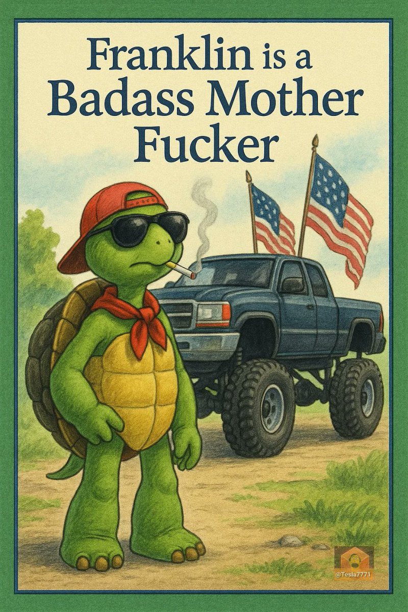 Yo 🫵 still fading  $Franklin 🐢💥  

This bad boy just turned the classic turtle into a full-on battle mode legend — rocket launcher, helicopter drops, straight crypto warfare! 🔥  

It's exploding right now: insane volume, liquidity pumping hard, holders surging past 10K and