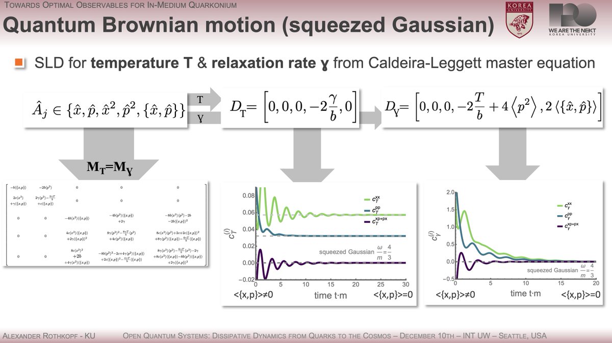 rothkopfAK's tweet image. A pleasure to present at the @UW #INT open quantum systems workshop today. Celebrating the progress made by the quarkonium theory community in establishing OQS approaches over the past decade. Now it is time do use these for physics opportunities: onwards to optimal observables!
