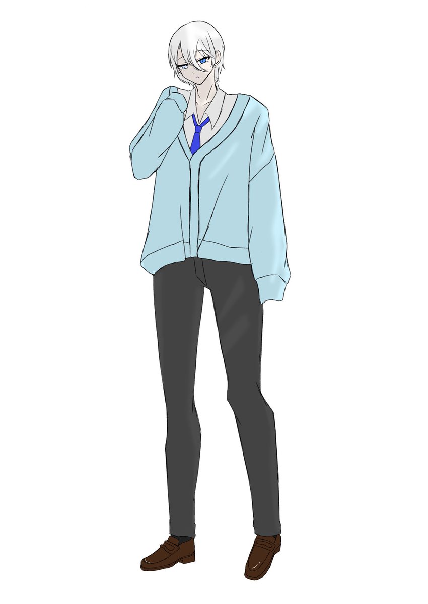 sougetsu_sub03's tweet photo. 制服男の子練習〜
#イラスト練習中 https://t.co/hmQflcp7oQ