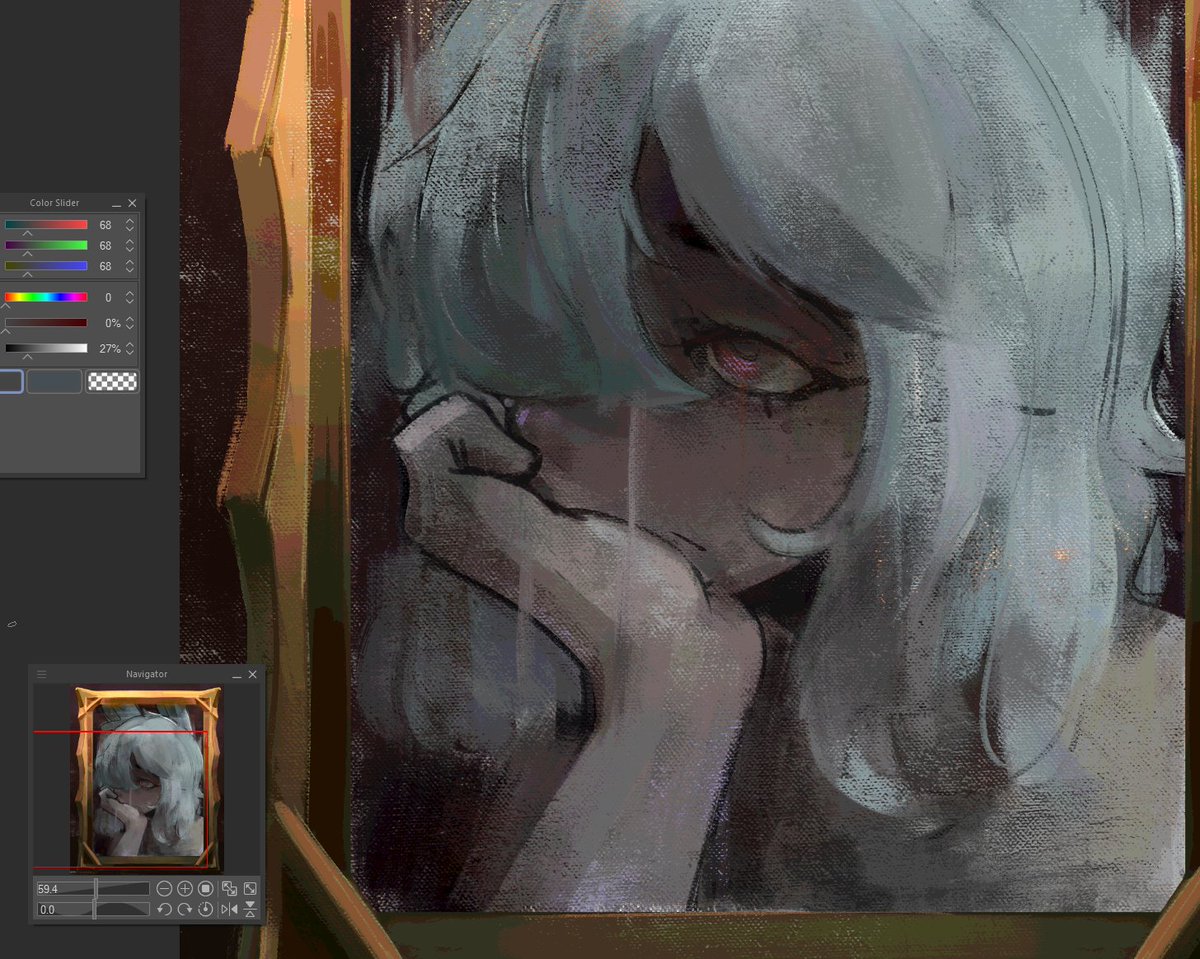 blue hair and pronouns