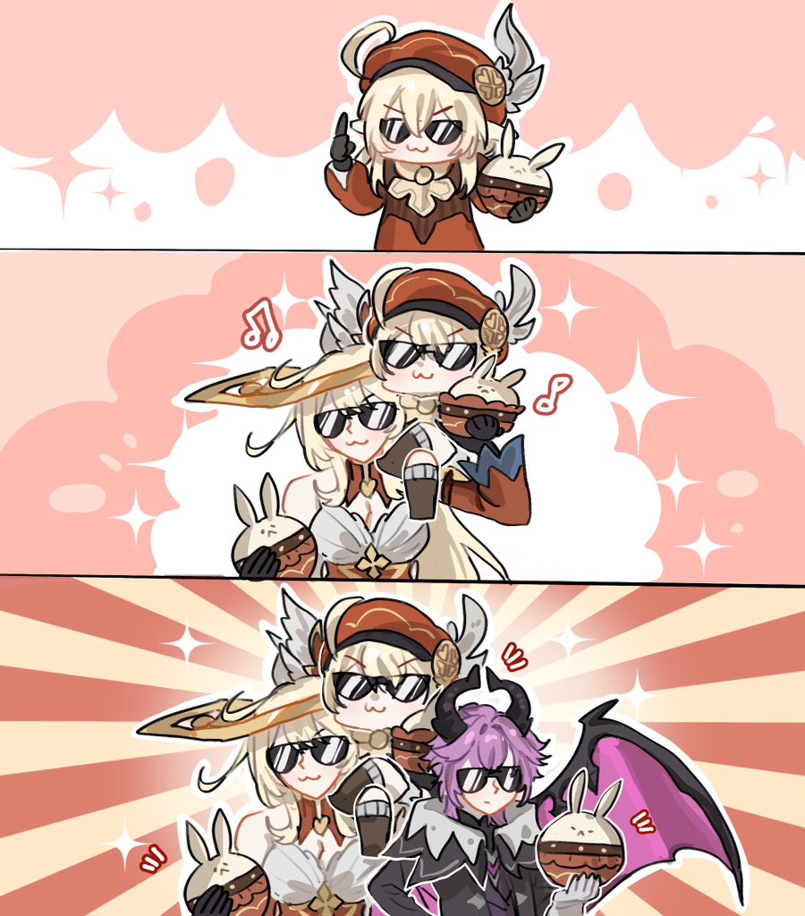 KIVartx's tweet image. The 💣team has a new member! #genshinimpact #alice #klee #durin