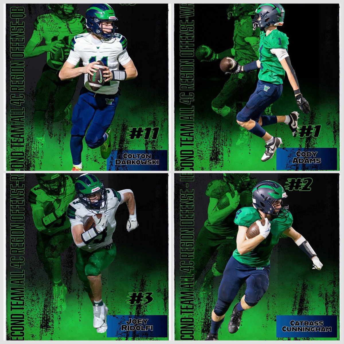 🚨🚨Congrats to our guys who were honored for a fantastic season with All-Region recognition! 🚨🚨

First Team Offense:

<a href="/granttsmith55/">Grant Smith</a> 🧱
<a href="/coltokarchic06/">Colton Tokarchic</a> 👏

First Team Defense:

<a href="/Tyler_Coates8/">Tyler Coates</a> 😈
<a href="/Dylan_ZD5/">Dylan Donnelly/2028</a> 📏

Second Team Offense:

<a href="/ColtonDabkowski/">Colton Dabkowski QB C/O 2029 / NCAA ID# 2507659480</a> 🦾
Cody Adams 📸