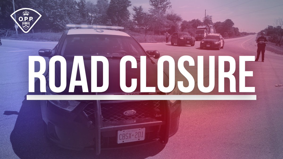OPP_COMM_WR's tweet photo. HWY CLOSURE: #Hwy402 WB is fully closed at School Rd in #Strathroy for the removal of a tractor-trailer in the ditch. The closure is not expected to be long. ^pia #MiddlesexOPP https://t.co/zIASYDjkxg