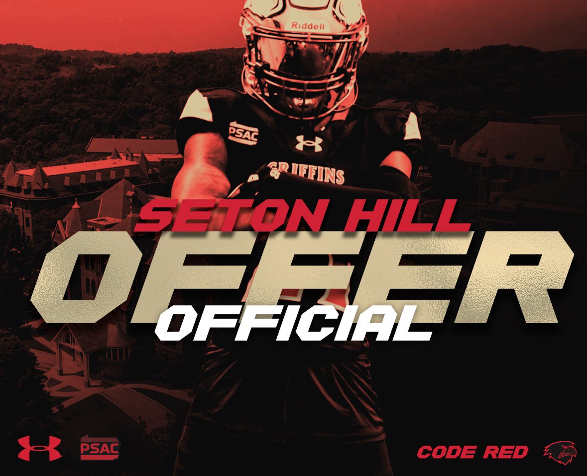 After a great conversation with <a href="/CoachC_Russ/">Coach Chris Russell</a>, I’m extremely thankful to receive an offer from Seton Hill. <a href="/NorwinFB/">Norwin High School Football</a> <a href="/CoachMBrown1/">Mike Brown</a>