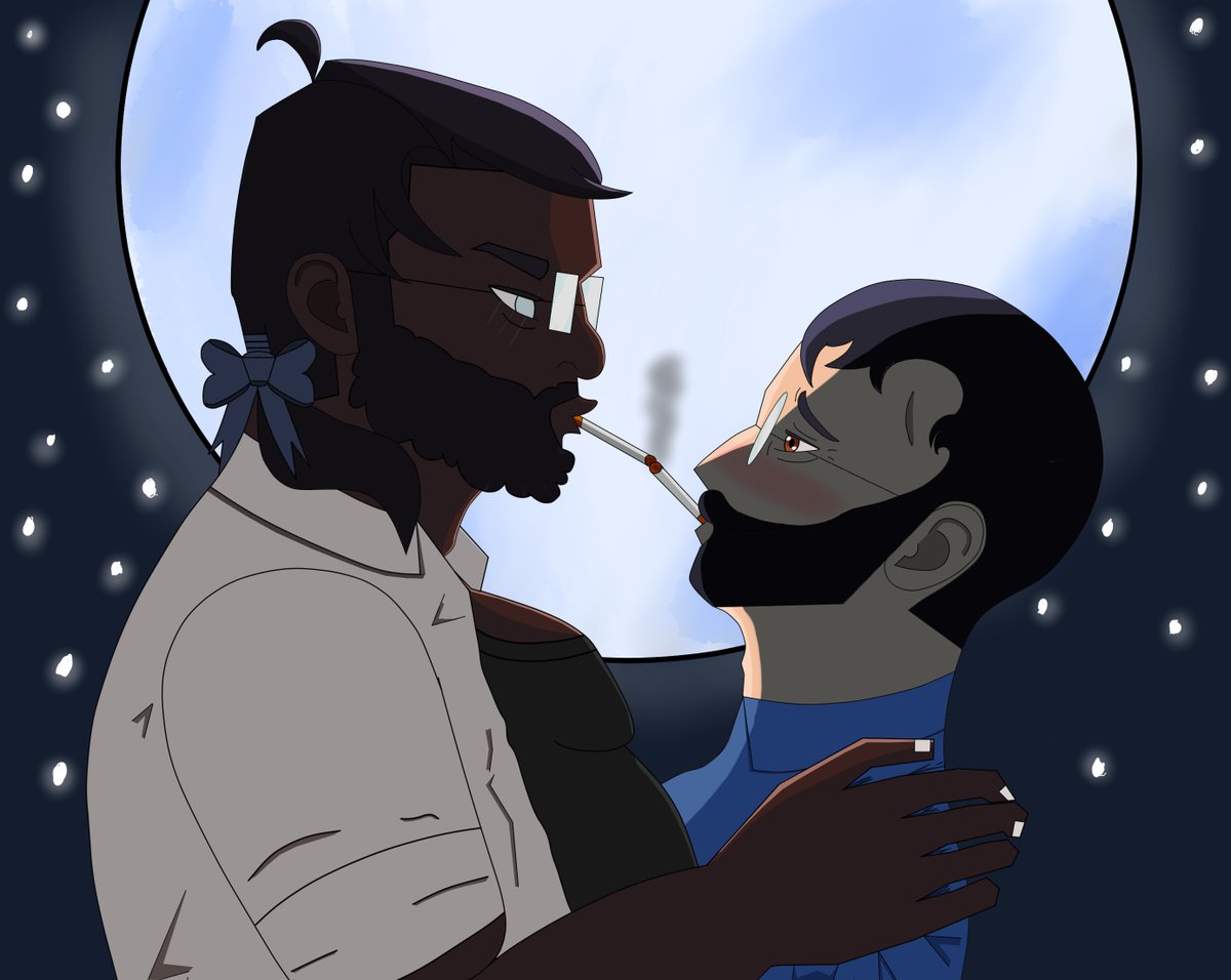 Bobothedamnfool's tweet photo. indirect kiss graced by moonlight #thenightisgrey https://t.co/GffyynWpga