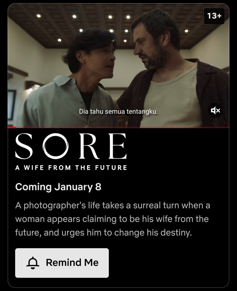 SORE: A Wife from The Future is coming to Netflix on January 8.