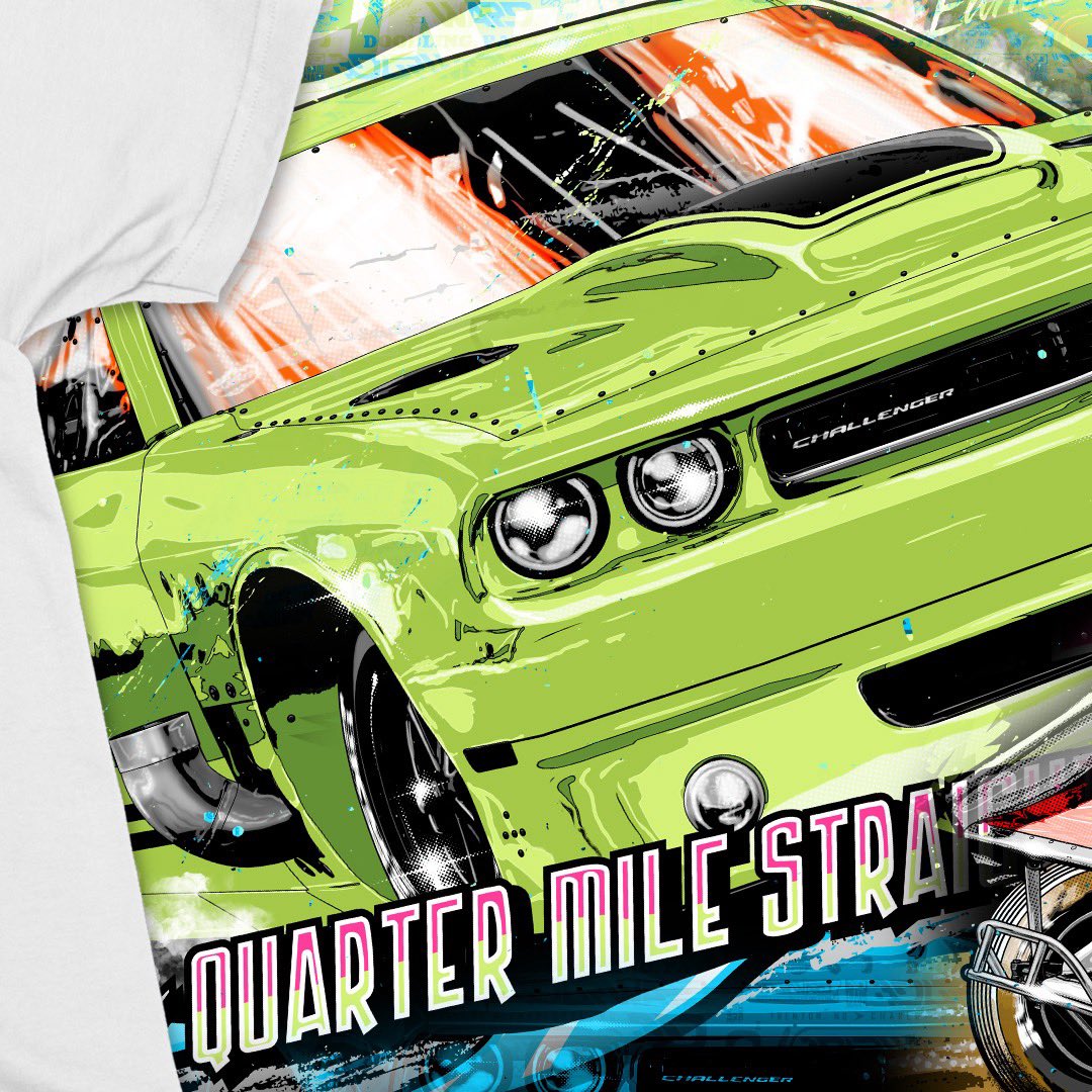 BDurward's tweet image. All new gear for the 2026 season for @RadRaceway .

They wanted a retro old NHRA dragster event tshirt look, and that’s what I tried to target as the end result🖍️

Draw in the details.
Doodling. Pays. Off 🖍️