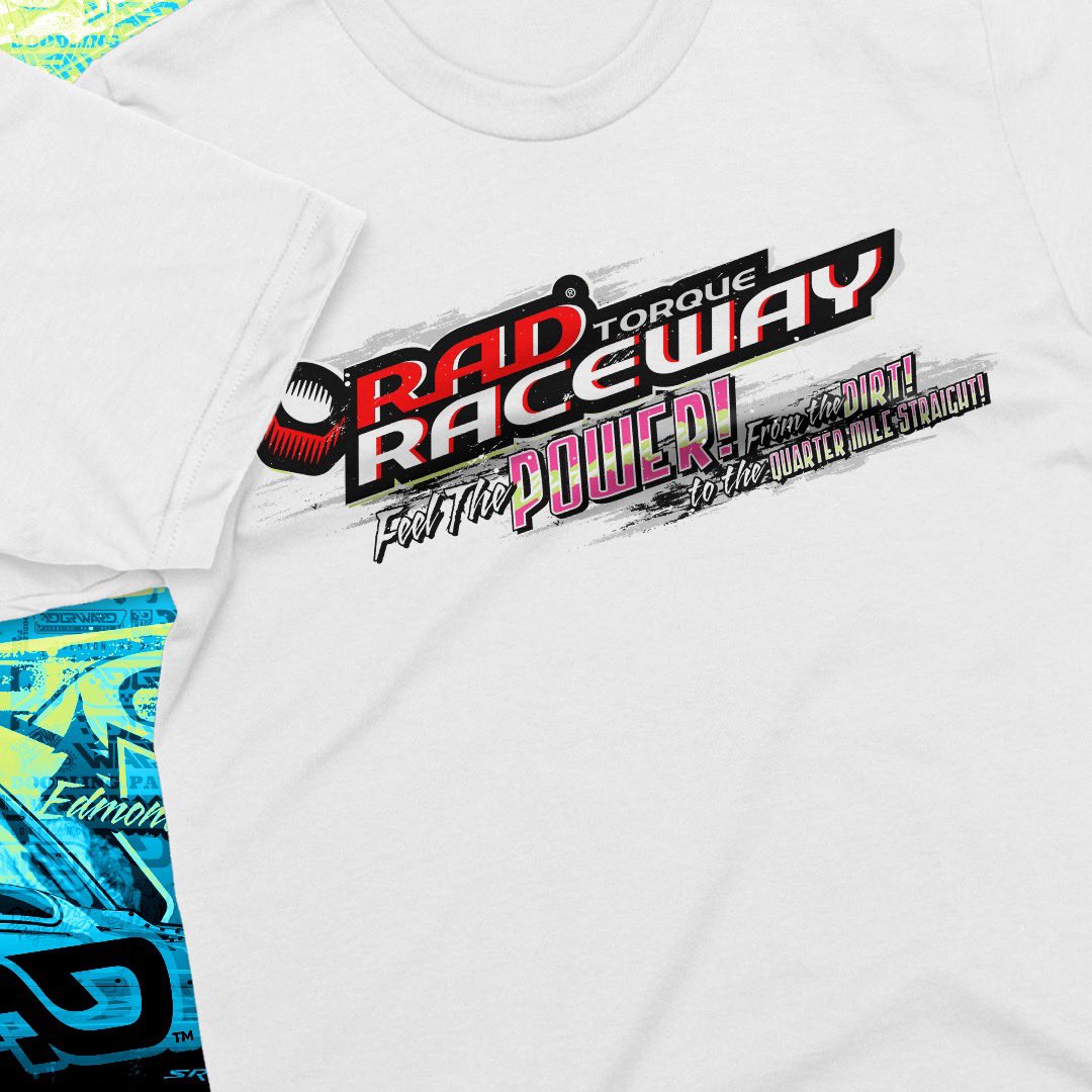 BDurward's tweet image. All new gear for the 2026 season for @RadRaceway .

They wanted a retro old NHRA dragster event tshirt look, and that’s what I tried to target as the end result🖍️

Draw in the details.
Doodling. Pays. Off 🖍️