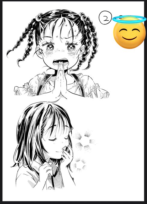 キャラデザ② 魂を込めて描きました…!ツヤベタ楽しかったです!