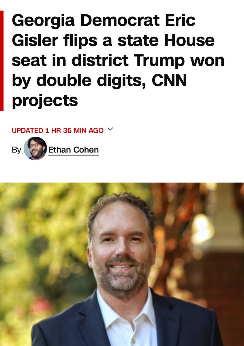 Rally_Virginia's tweet image. 🚨BREAKING🚨ANOTHER CANARY IN THE COAL MINE FOR REPUBLICANS:

—Republicans had gerrymandered this state house district to make it more red.

—regardless, it just BACKFIRED. 

—This was a TRUMP +12 district!!! 

ANOTHER WARNING SIGN - CHANGES ARE NEEDED‼️‼️‼️
🇺🇸