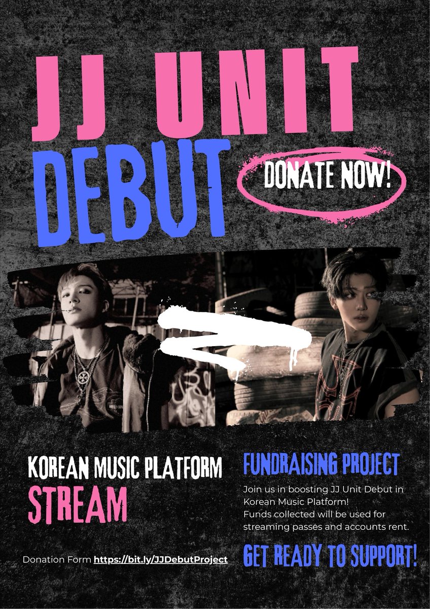 Hello! We are holding a donation drive for Korean Music Streaming - special for JJ Debut!! There is no minimum donation~ 

Please read the details on gform below:
📌 bit.ly/JJDebutProject

Your support means so much guys🩵🩷