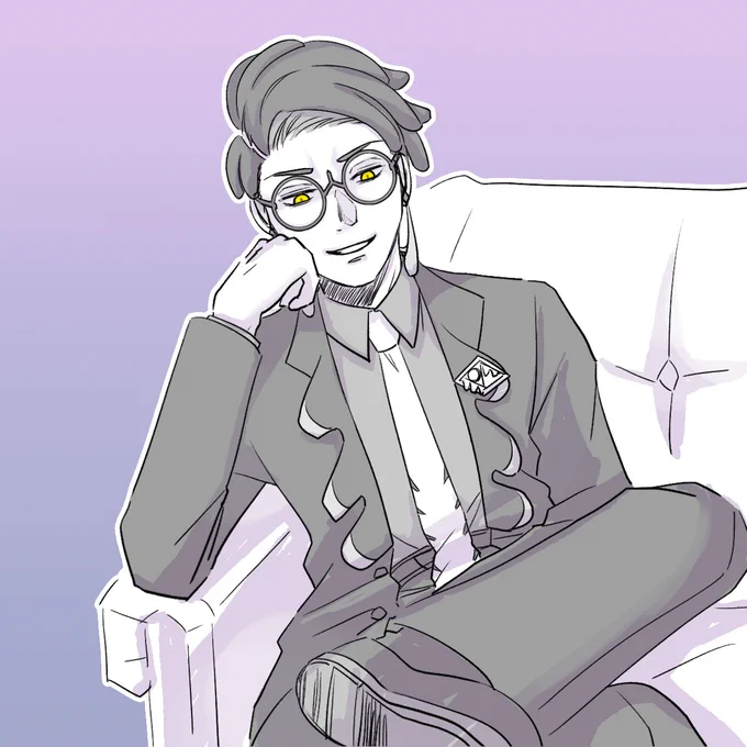 これはプレイ前に描いたカラスバさん