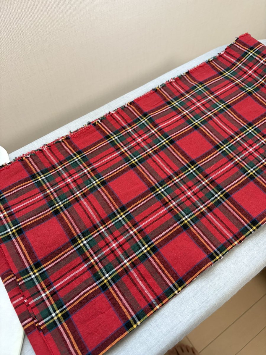 ホリデーギフト製作用として注文した生地が届いた。可愛いね〜！