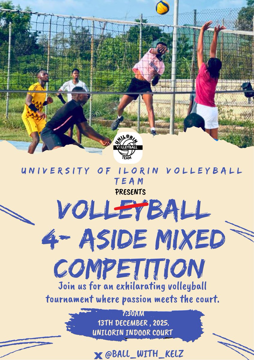 Kelzmyguy_'s tweet photo. Ball_With_Kelz has cooked something really tasty for every Unilorites!!! To all sport enthusiasts all road leads to Unilorin indoor court on Saturday! Be there❤️✨ https://t.co/UFjdke1mGb