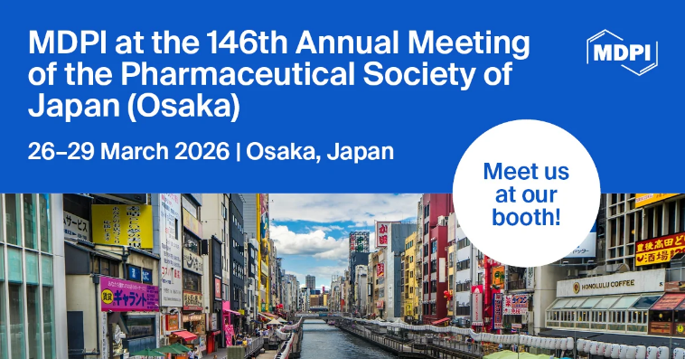 JPM_MDPI's tweet image. We're Headed to Osaka! #mdpijpm

We are thrilled to announce that JPM will be exhibiting at The 146th Annual Meeting of the #Pharmaceutical Society of Japan!

📍Where: Osaka, Japan
🗓️When: 26–29 March 2026

Let's collaborate to advance science beyond boundaries! See you in Osaka!