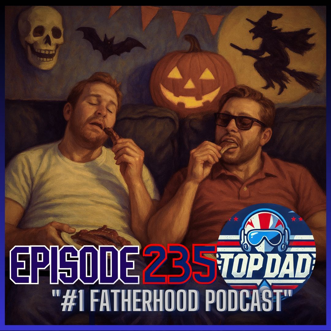 🎙️ Ep. 235 – “Confident Dads, Creepy Nights &amp; the Dinner Table Showdown” 🎃🍖
We’re talking Halloween flashbacks, dad downtime, &amp; how to fake confidence between bites of ribs. #TopDadPodcast #DadLife #ParentingComedy