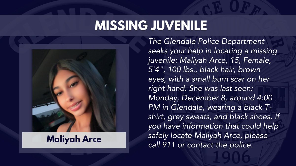 Glendale PD tweet media