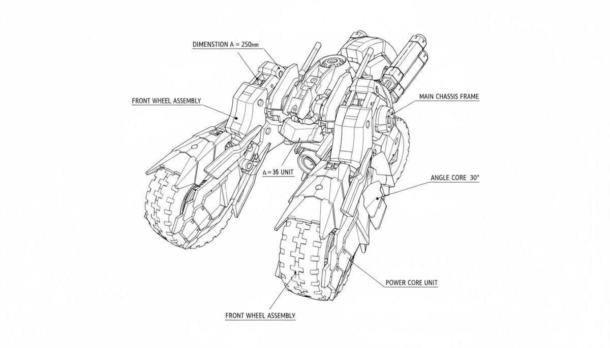 ヘビートライク1000イイネ突破ありがとうございます! 3面図＆設計図風